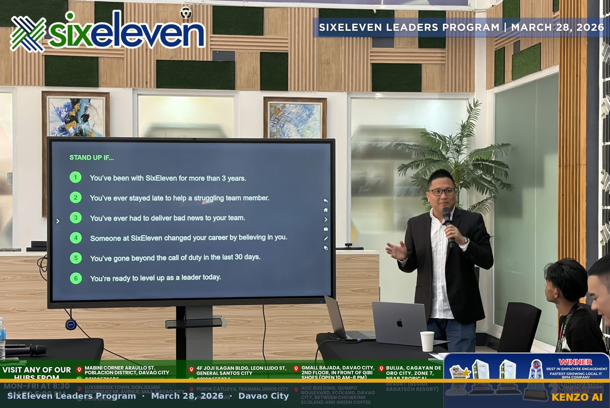 SixEleven team in HARNESS table discussion — identifying untapped leadership potential