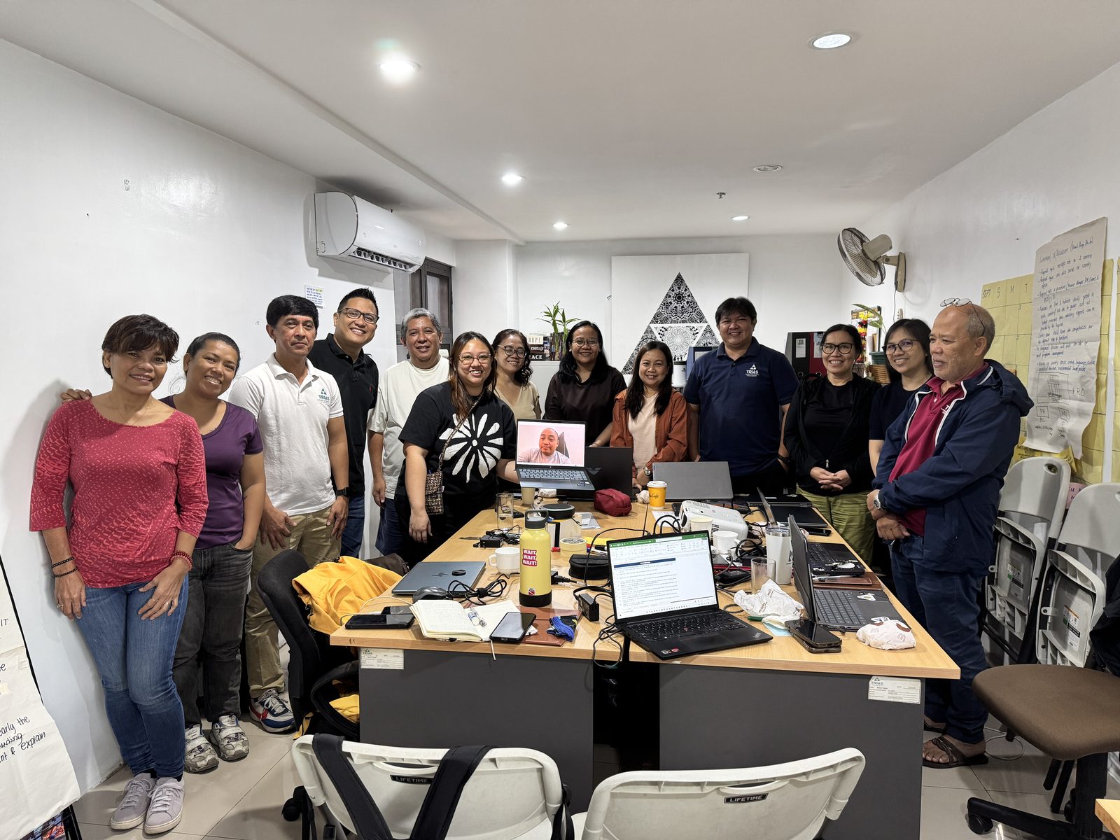 Trias Southeast Asia team with Jay Jaboneta at the Trias AI Clinic
